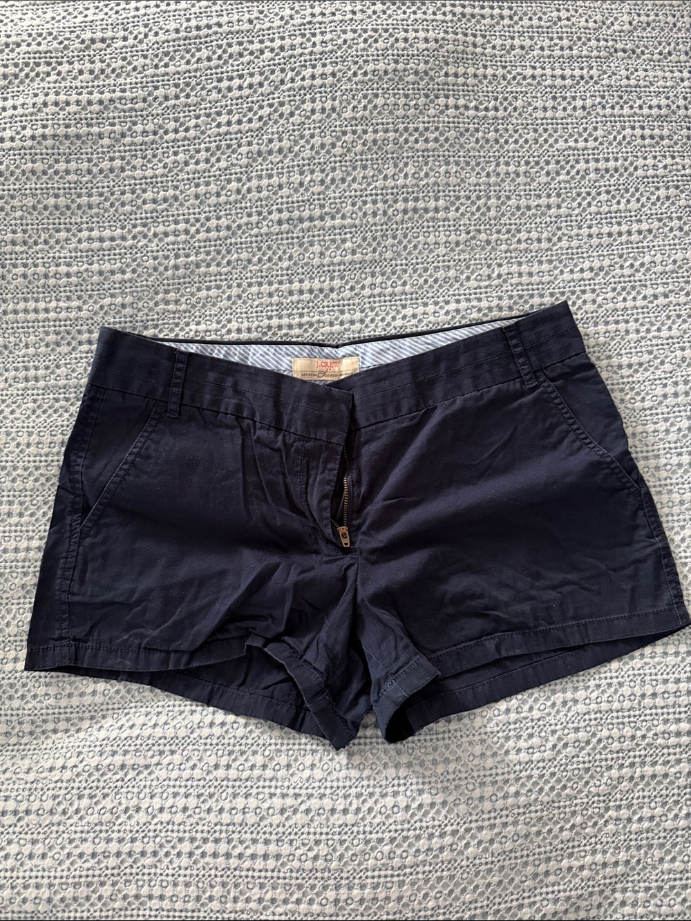 J. Crew Navy Cotton Chino Shorts